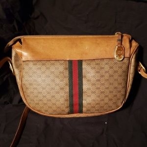 Vintage equestrian series micro logo Gucci bag